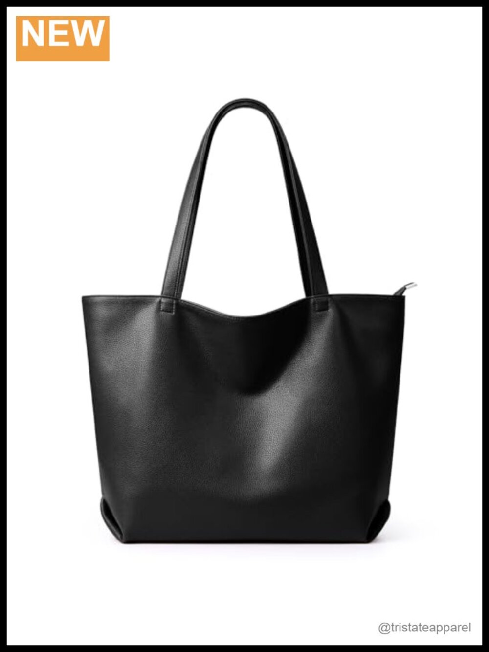 Large Vegan Leather Tote Bag Soft Hobo Zipper Purse for Women